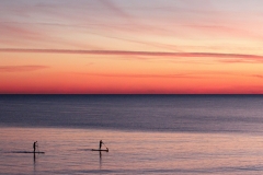 Paddle Boarders Sunset-2
